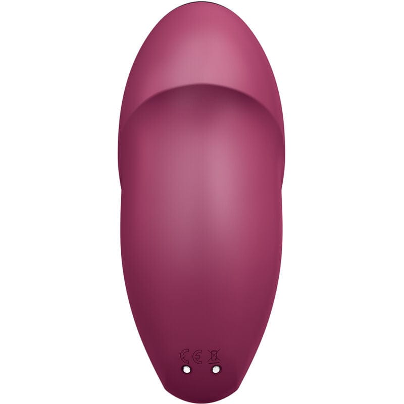 SATISFYER LAYONS SATISFYER - TAP & CLIMAX 1 STIMULATEUR CLITORIDIEN LAY-ON ROUGE