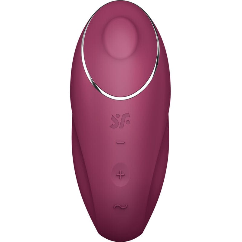 SATISFYER LAYONS SATISFYER - TAP & CLIMAX 1 STIMULATEUR CLITORIDIEN LAY-ON ROUGE