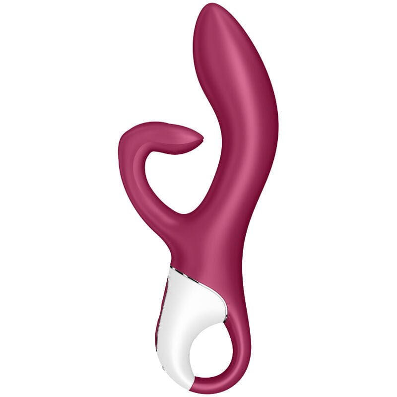 SATISFYER VIBRATOR Rouge SATISFYER - VIBROMASSEUR STIMULATEUR CLITORIDIEN SPOT G EMBRACE ME BAIE