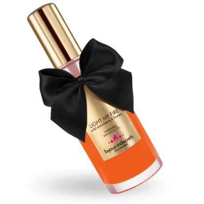 BIJOUX LOVE COSMETIQUES BIJOUX - HUILE DE MASSAGE EFFET CHALEUR ARÔME FRAISE