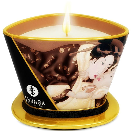 SHUNGA CANDLES Bougie de Massage Chocolat Mini Caress by Candlelight - SHUNGA 170 ML