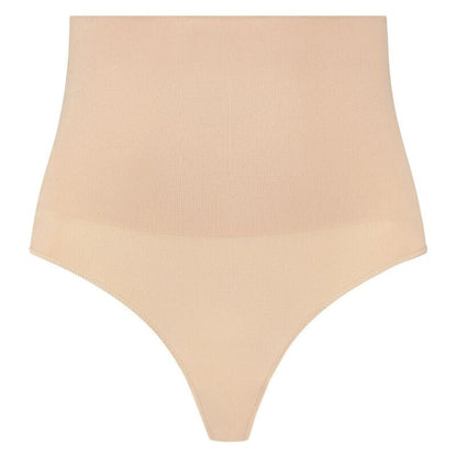 BYE BRA - UNDERWEAR M / NATURAL BYE-BRA - SLIP TAILLE HAUTE SANS POINTS STYLE STRING BEIGE TAILLE S