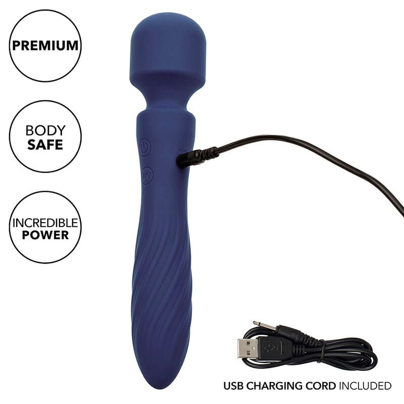 CALEXOTICS CALEXOTICS - CHARISMA MYSTIQUE MASSEUR DOUBLE MOTEURS 12 FONCTIONS 20,5 CM X 4,5 CM VIOLET