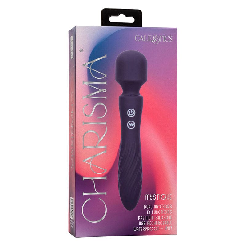 CALEXOTICS CALEXOTICS - CHARISMA MYSTIQUE MASSEUR DOUBLE MOTEURS 12 FONCTIONS 20,5 CM X 4,5 CM VIOLET