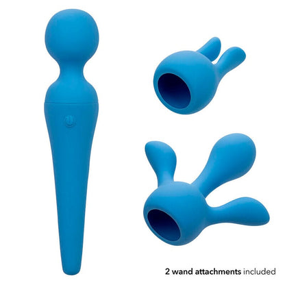CALEXOTICS CALEXOTICS - COUTURE KIT VIBRATEUR WAND 10 VIBRATIONS BLEU