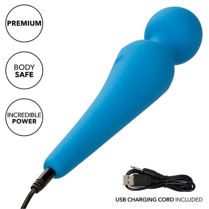 CALEXOTICS CALEXOTICS - COUTURE KIT VIBRATEUR WAND 10 VIBRATIONS BLEU