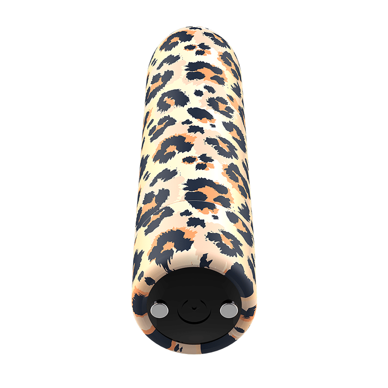 CUSTOM BULLETS CUSTOM BULLETS - MINI VIBROMASSEUR RECHARGEABLE LEOPARD 10 INTENSITIES