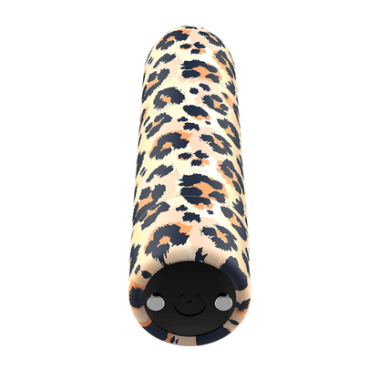 CUSTOM BULLETS CUSTOM BULLETS - MINI VIBROMASSEUR RECHARGEABLE LEOPARD 10 INTENSITIES