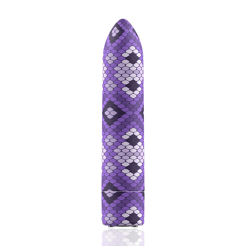 CUSTOM BULLETS CUSTOM BULLETS - MINI VIBROMASSEUR RECHARGEABLE SNAKE PURPLE MAGNETIC BULLET 10V