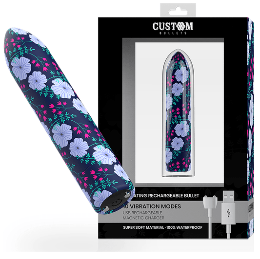 CUSTOM BULLETS CUSTOM BULLETS - PERSONNALISÉS RECHARGEABLE PRINTEMPS 10 INTENSITIES