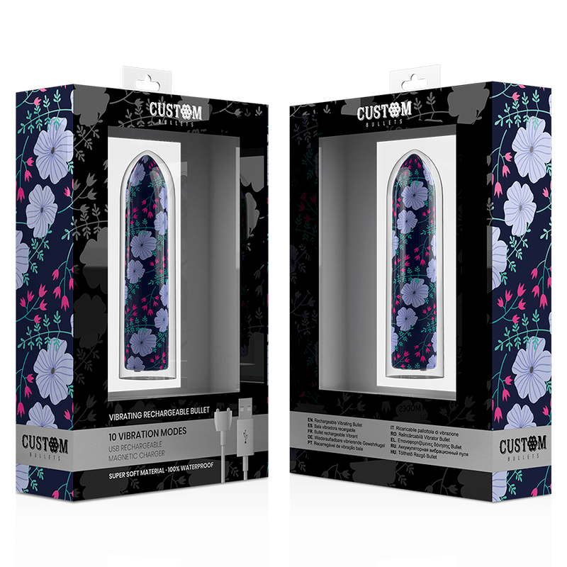 CUSTOM BULLETS CUSTOM BULLETS - PERSONNALISÉS RECHARGEABLE PRINTEMPS 10 INTENSITIES