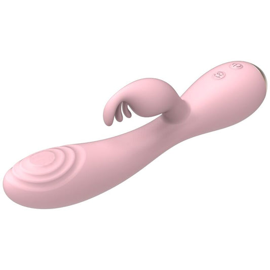 NALONE - VIBROMASSEUR MAGIC STICK AVEC LAPIN - ROSE CLAIR