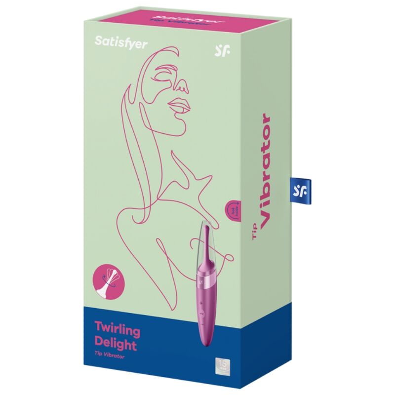 SATISFYER - STIMULATEUR CLITORIDIEN POINTE DE CLITORIS TWIRLING DELIGHT VIOLET