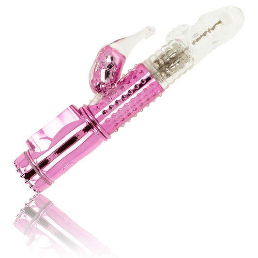 OHMAMA - VIBROMASSEUR RABBIT AVEC FONCTION DE ROTATION ET STIMULATEUR CLITORIDIEN