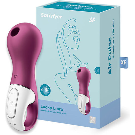 SATISFYER - STIMULATEUR CLITORIDIEN ET VIBROMASSEUR LUCKY LIBRA