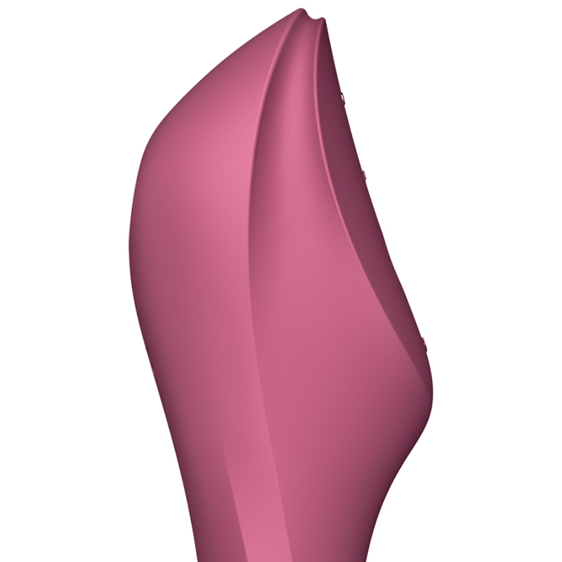 SATISFYER - STIMULATEUR CLITORIDIEN ET VIBRATEUR CURVY TRINITY 3 ROUGE