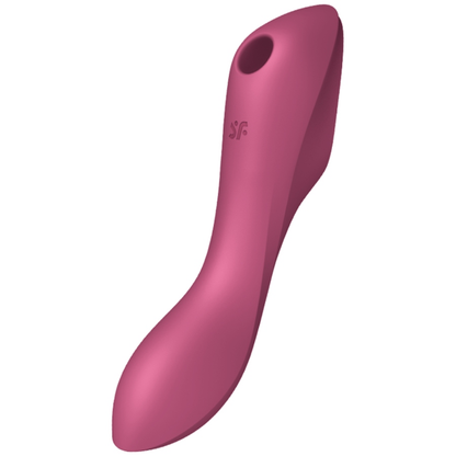 SATISFYER - STIMULATEUR CLITORIDIEN ET VIBRATEUR CURVY TRINITY 3 ROUGE