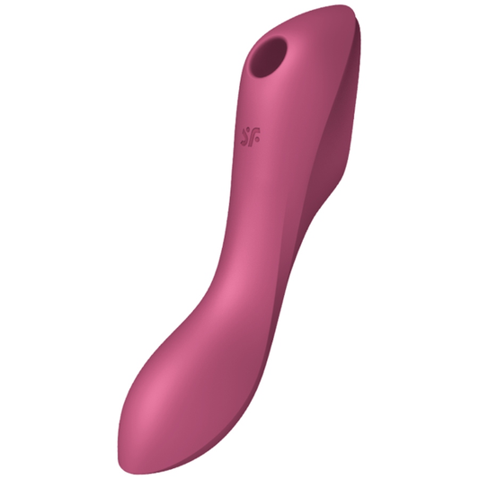 SATISFYER - STIMULATEUR CLITORIDIEN ET VIBRATEUR CURVY TRINITY 3 ROUGE