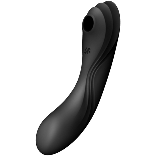 SATISFYER - STIMULATEUR CLITORIDIEN ET VIBRATEUR CURVY TRINITY 4 NOIR
