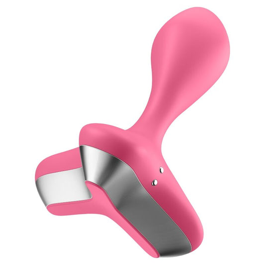 SATISFYER - VIBRATEUR  PLUG ANAL GAME CHANGER ROSE
