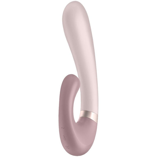 SATISFYER - APPLICATION HEAT WAVE STIMULATEUR CLITORIDIEN ROSE