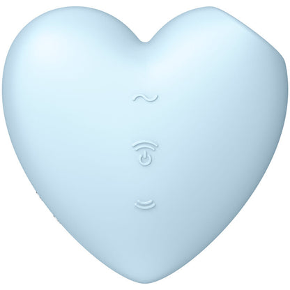 SATISFYER - CUTIE HEART STIMULATEUR CLITORIDIEN PULSE D'AIR BLEU