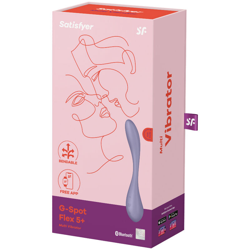 SATISFYER - VIBROMASSEUR MULTI G-SPOT FLEX 5 BLEU