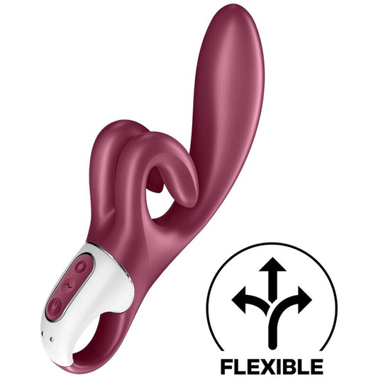 SATISFYER - VIBROMASSEUR RABBIT TOUCH ME ROUGE