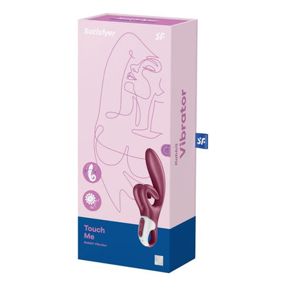SATISFYER - VIBROMASSEUR RABBIT TOUCH ME ROUGE