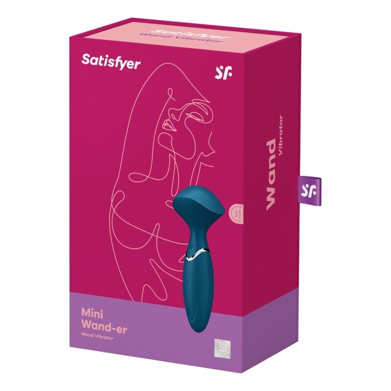 SATISFYER - MINI WONDER BLEU | VIBROMASSEUR