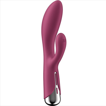 SATISFYER - VIBROMASSEUR RABBIT 1 CLITORIS ET STIMULATION DU POINT G ROUGE