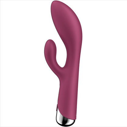 SATISFYER - VIBROMASSEUR RABBIT 1 CLITORIS ET STIMULATION DU POINT G ROUGE