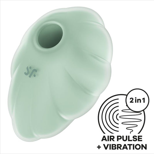 SATISFYER - STIMULATEUR CLITORIDIEN CLOUD DANCER VERT AIR PULSE
