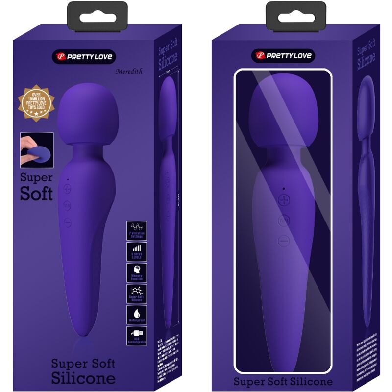 PRETTY LOVE - VIBROMASSEUR MEREDITH 12 MODES DE VIBRATION VIOLET