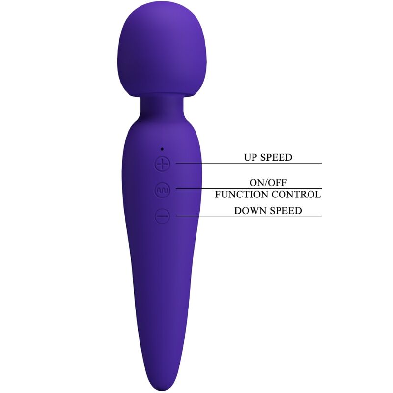 PRETTY LOVE - VIBROMASSEUR MEREDITH 12 MODES DE VIBRATION VIOLET