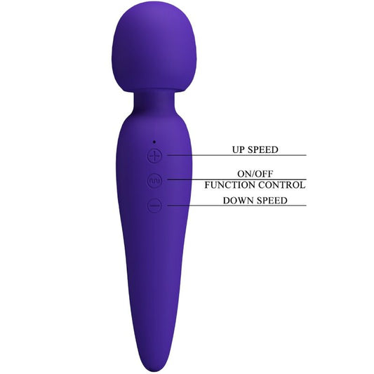 PRETTY LOVE - VIBROMASSEUR MEREDITH 12 MODES DE VIBRATION VIOLET