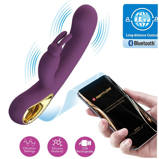 PRETTY LOVE - LIAM VIBROMASSEUR RABBIT ET STIMULATEUR DE POINT G VIOLET