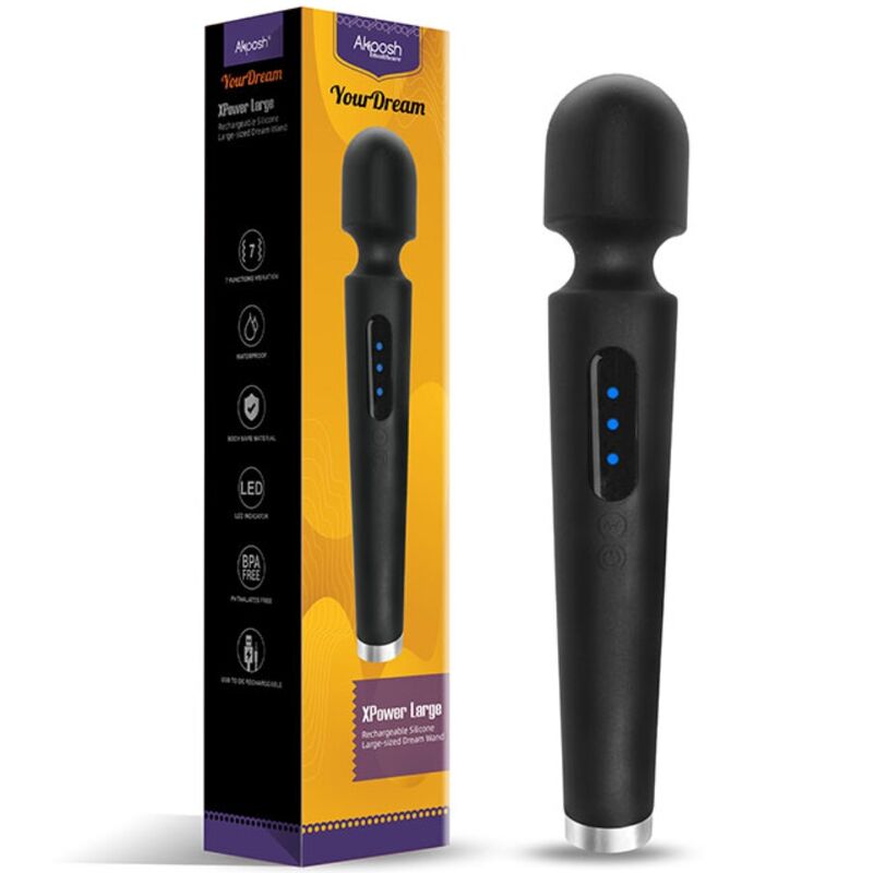 ARMONY - X POWER GRAND MASSAGE & VIBROMASSEUR 7 VIBRATIONS NOIR