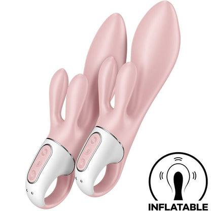 SATISFYER - AIR PUMP BUNNY 3 VIBROMASSEUR GONFLABLE ROSE