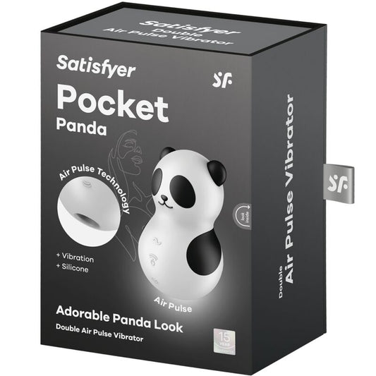 SATISFYER - POCKET PANDA STIMULATEUR CLITORIDIEN & VIBRAMASSEUR