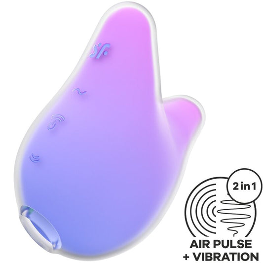 SATISFYER - MERMAID VIBES STIMULATEUR CLITORIDIEN VIOLET ET ROSE