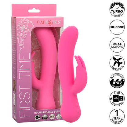 CALEXOTICS - FIRST TIME VIBROMASSEUR RABBIT RECHARGEABLE ROSE