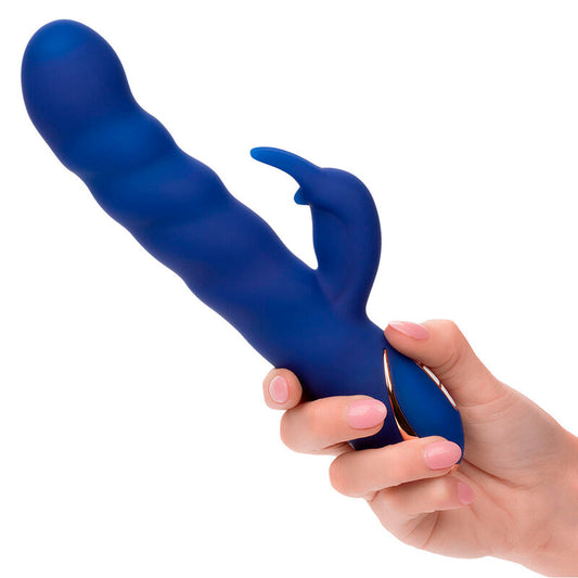 CALEXOTICS - JACK VIBROMASSEUR RABBIT WAVE MOTION BLEU