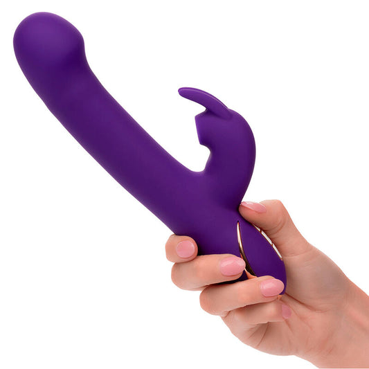 CALEXOTICS - JACK RABBIT VIBROMASSEUR ET STIMULATEUR 7 NIVEAUX DE VIBRATION ET ONDES STIMULANTES BLEU