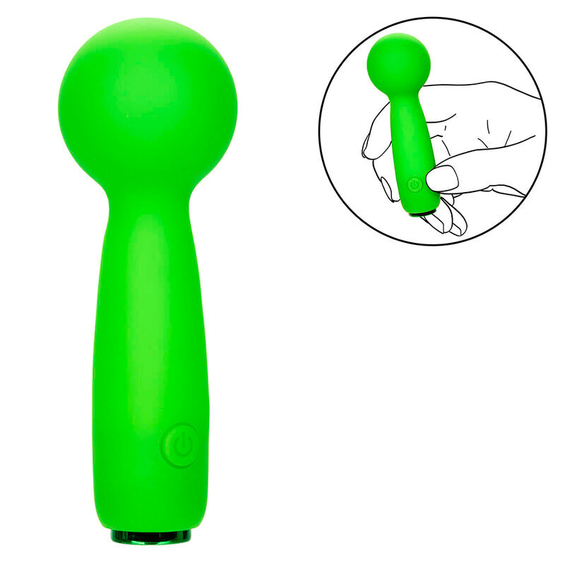 CALEXOTICS - NEON VIBES LE BUBBLY VIBE MINI VIBROMASSEUR 10 VIBRATIONS VERT