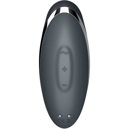 SATISFYER - TAP & CLIMAX 2 STIMULATEUR CLITORIDIEN GRIS
