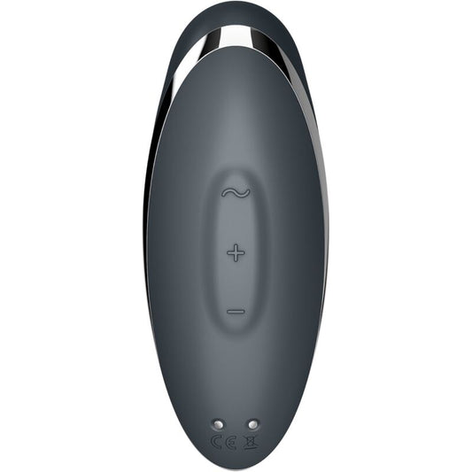 SATISFYER - TAP & CLIMAX 2 STIMULATEUR CLITORIDIEN GRIS