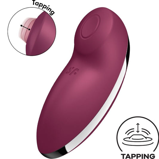SATISFYER - TAP & CLIMAX 2 STIMULATEUR CLITORIDIEN ROUGE