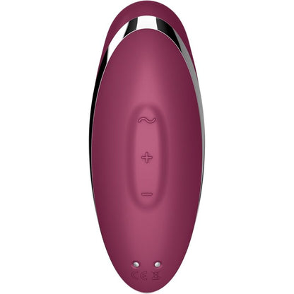 SATISFYER - TAP & CLIMAX 2 STIMULATEUR CLITORIDIEN ROUGE