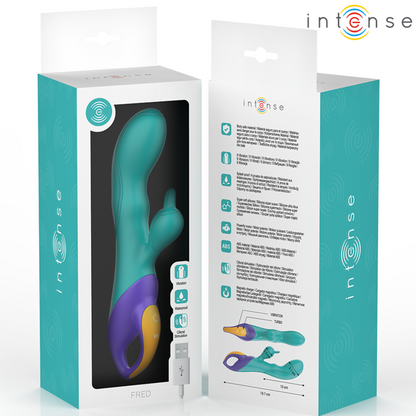 INTENSE - FRED VIBROMASSEUR RABBIT BLEU